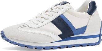 Lauren Ralph Lauren Dani Suede Leather Sneakers Womens Shoes Refined Navy/Dark Carson Blue : 5.5 B - Medium