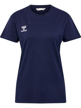 Hummel T-Shirt HUMMEL HMLGO 2.0 T-SHIRT S/S WOMAN, Damen, Gr. XXL (44), marine, Obermaterial: 100% Baumwolle, Shirts T-Shirt
