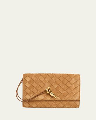 Bottega Veneta Andiamo Suede Shoulder Bag