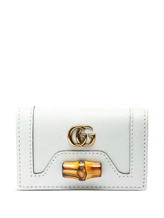 Gucci 2020-2025 bamboo logo keyholder - women - Calf Leather/Bamboo - One Size - White
