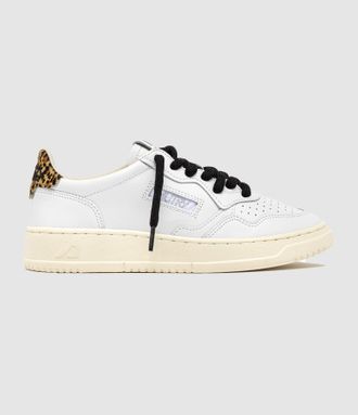 Autry Baskets Medalist Low Lea Polace White Leopard