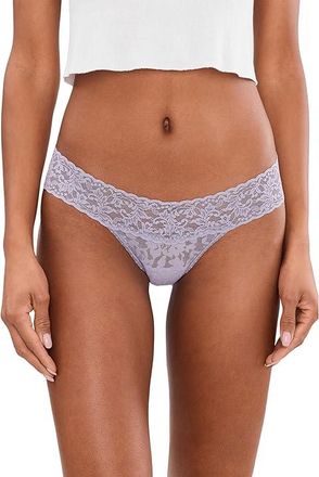 Hanky Panky Signature Lace(r) Low Rise Thongs Womens Underwear Violet Daze, Nylon