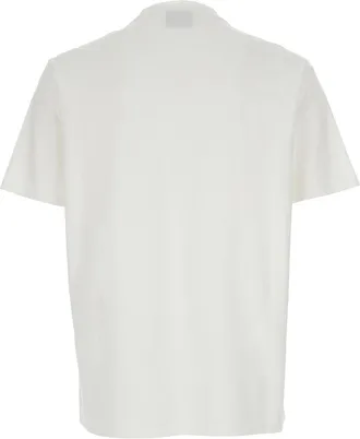Emporio Armani Mens Crew Neck T-Shirt White Cotton T-Shirts And Polos