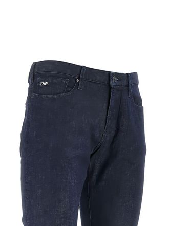 Emporio Armani Slim-Fit Denim Jeans - Navy