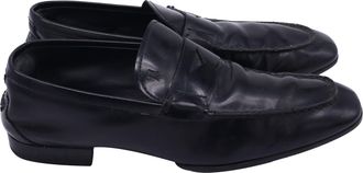 Tod's Tods Logo-Embossed Penny Loafers in Black Leather