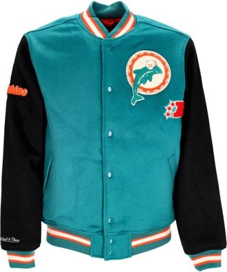 Mitchell & Ness College Jacket - Heren - Trainingsjackets - Veelkleurig - XL - Wol - Fitness