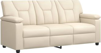 vidaXL Vidaxl Divano Crema 191 X 85 X 93 Cm Similpelle