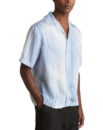 Reiss Mendosa Stripe Print Shirt