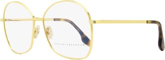 Victoria Beckham VB220 Angular Metal Frame Eyeglasses - Gold
