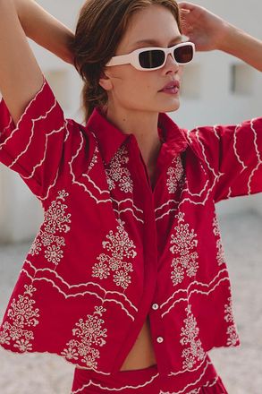 Sundays Clifton Embroidered Shirt Top