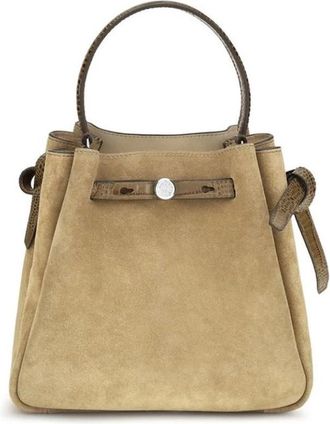 Tory Burch Borsa a secchiello Romy in camoscio - - Bags - Donna - Beige - ONE SIZE
