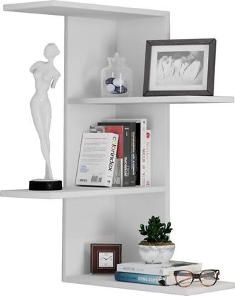 ebuy24 Ebuy24 - Colgante De Estante De Madera Vcm Estante De Ahorro De Espacio Dimensiones: Al. 77 X An. 45 X P. 45 Cm Colgante Elegante Estante De Almacenam