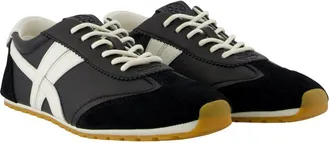 Tory Burch Womens Hank Field Sneaker Black Calfskin