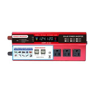 OEM Inversor Solar De Onda Sinusoidal Pura De Alta Eficiencia, Pantalla Lcd, Conversi&oacute;n De 12 V Cc A 110 V Ca, 2000 W