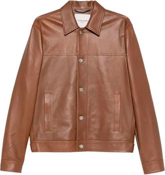 Jacob Cohen Trucker Leather Jacket
