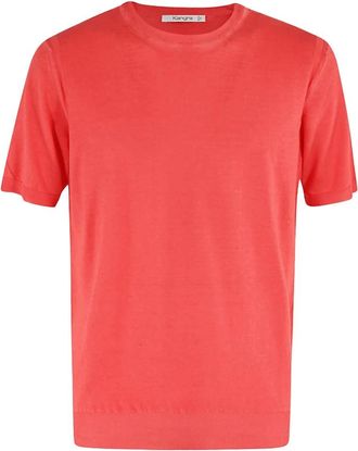 KANGRA Casual Katoenen T-shirt - Heren - T-shirts - Roze - XL - Katoen - Tops