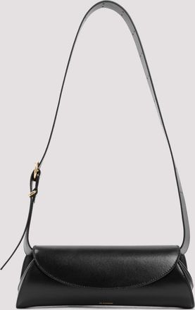 Jil Sander Black Cannolo Shoulder Bag