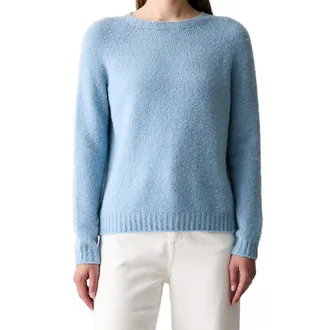 Max Mara Alpaca-Blend Knit Sweater - Blue