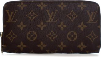 Louis Vuitton Pre-owned Womens Monogram Zippy Long Wallet - Brown Textile - One Size