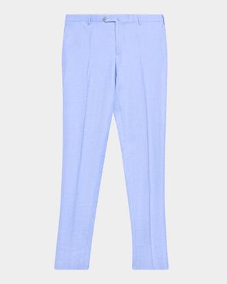 Isaia Men & apos;s Luxe Twill Pants with Side Tabs