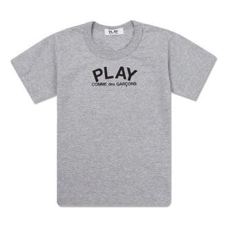 Comme Des Gar&ccedil;ons (WMNS) COMME des GARCONS PLAY Play Logo Back Heart Tee Grey AZ-T071-051-1