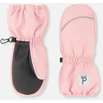 Deux par Deux Girl Play Waterproof Rubberized Palm Winter Mittens in Dusty Pink at Nordstrom, Size 12-24M