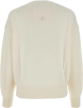 Givenchy Womens Cashmere Sweater White