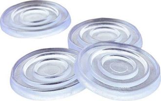 OEM 50 Cuscinetti Rotondi Trasparenti Antiscivolo In Gomma E Plastica Per Piani Di Tavoli In Vetro - Protezione Silenziosa E Sicura