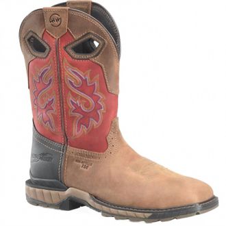 Double-H Boots Mens Symbol Work Boot - Medium In Dark Brown