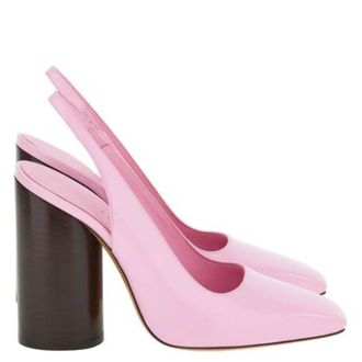 Ferragamo Pamela Leather Slingback Pumps, Size 7 C