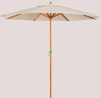 Sklum Sombrilla &Oslash;290 Cm En Tela Y Madera Cretas Sklum