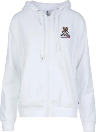 Moschino Sudadera de algod&oacute;n - Sweatshirts & Hoodies - Mujer - Blanco - L