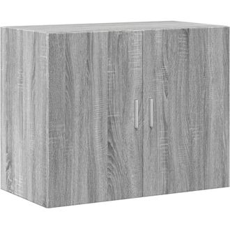 vidaXL Wall Cabinet Grey Sonoma 80x42.5x64 cm Engineered Wood vidaXL