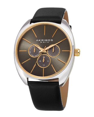 Akribos XXIV Akribos Xxiv Mens Leather Watch