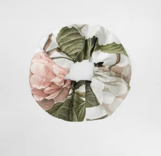 Dolce & Gabbana Hydrangea-print Poplin Scrunchie - Woman Multicolor Onesize