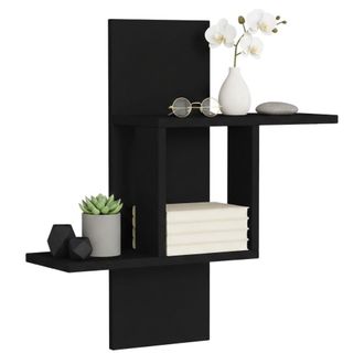 Dmora Estanter&iacute;a Lozen, 2 Estantes, Tono Antracita, 64x20x70h Cm Negro Antracita