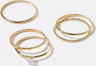 Simons Womens Simplicity rings Set of 5