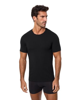 Abanderado Mens Short-Sleeved Round-Neck T-Shirt A0DGP Black