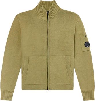 C.P. Company C.p. Company - Vest met rits - Heren - Truien - Groen - Maat: M Katoen