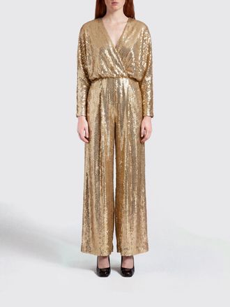 Elie Saab Tuta intera in misto seta con paillettes e scollo a V