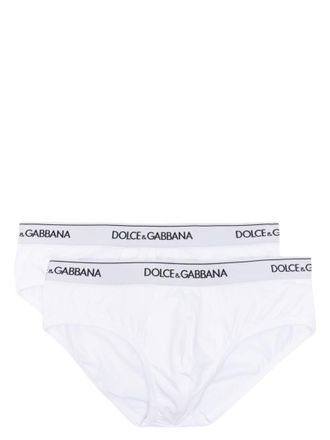 Dolce & Gabbana White Bi-pack Briefs