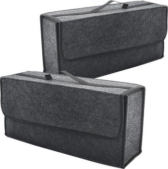 OEM Organizador De Maletero &times; 2, Organizador De Maletero Con Tapa, Bolsa De Almacenamiento Plegable Antideslizante Para Herramientas De Coche Y Para Orden