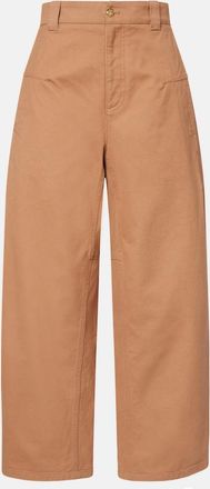 Chlo&eacute; Chlo&eacute; Cropped barrel-leg pants