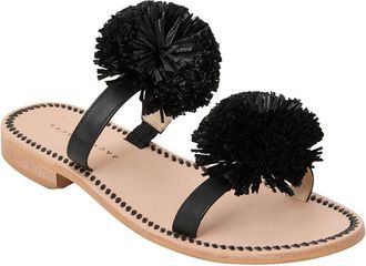 Jack Rogers Daffodil Raffia & Leather Sandal