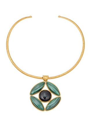 Sylvia Toledano Marquise Necklace in Malachite/black Onyx at Nordstrom