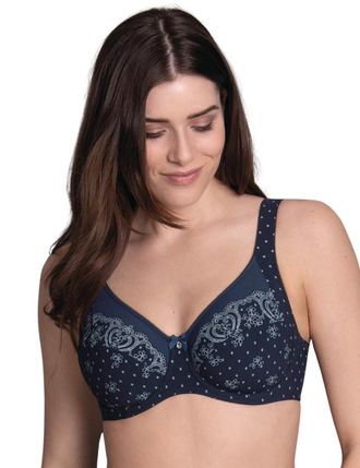 Anita Womens 5886 Belvedere Underwired Comfort Bra - Blue Nylon - Size 44D