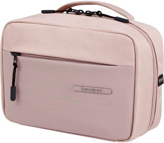 Samsonite Kulturbeutel SAMSONITE STACKD Toilet Kit, 17 cm, Damen, Gr. B/H/T: 24,3cm x 16,8cm x 9,5cm, rosa, Polyester, Polyurethan, Taschen Kulturbeutel, Beauty