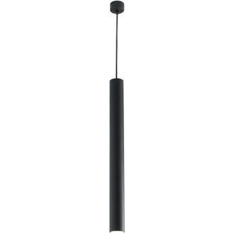 Fan Europe Sospensione fluke cilindrica in metallo nero 60 cm