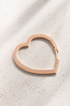 Repossi Orecchino Singolo In Oro Rosa 18 Carati Antifer Heart Large