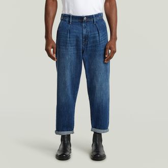 G-Star Pleated Denim Relaxed Tapered Chino - Donkerblauw - Heren
